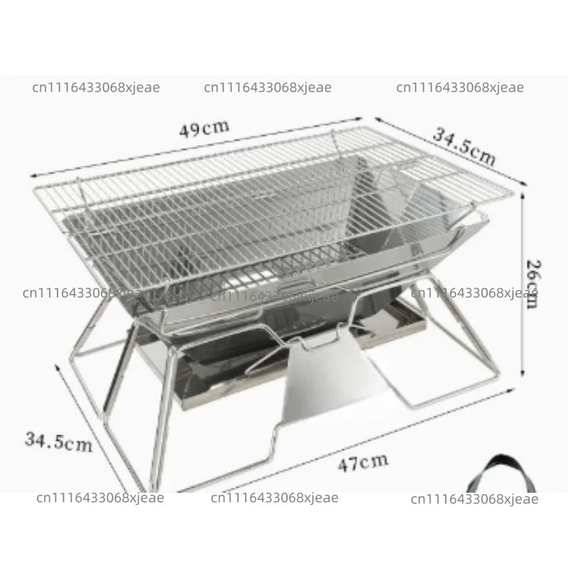 Folding  Grill Stainless Steel Barbecue Grill  Oven