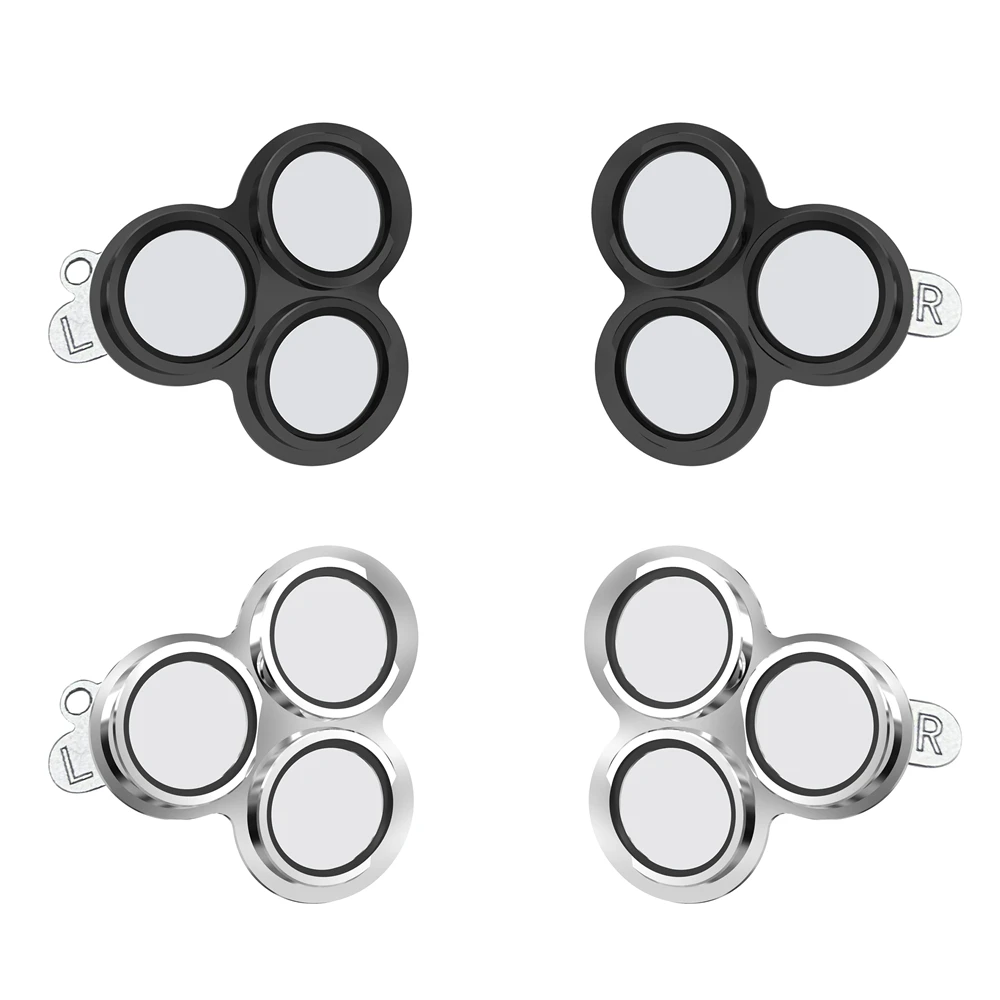 

Lens Protector Film 2PCS for Meta Quest 3S VR Lens Cover 9H Tempered Glass Aluminum Alloy Frame 360° All-round Protection