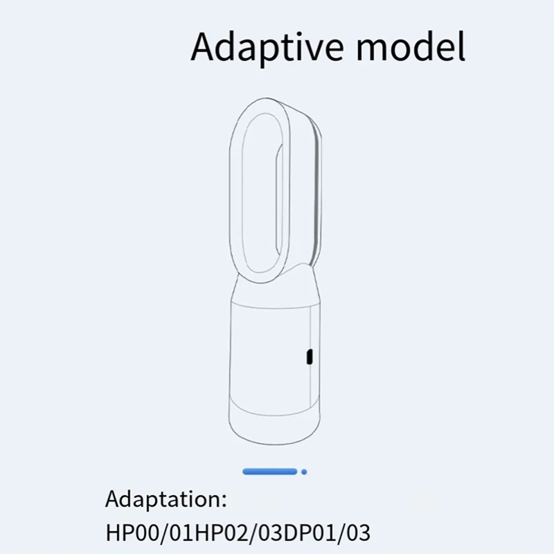 Substituição do filtro do purificador do ar para Dyson, HP00, HP01, HP02, HP03, DP01, DP03, purificadores de mesa, compatível com a parte 968125-03