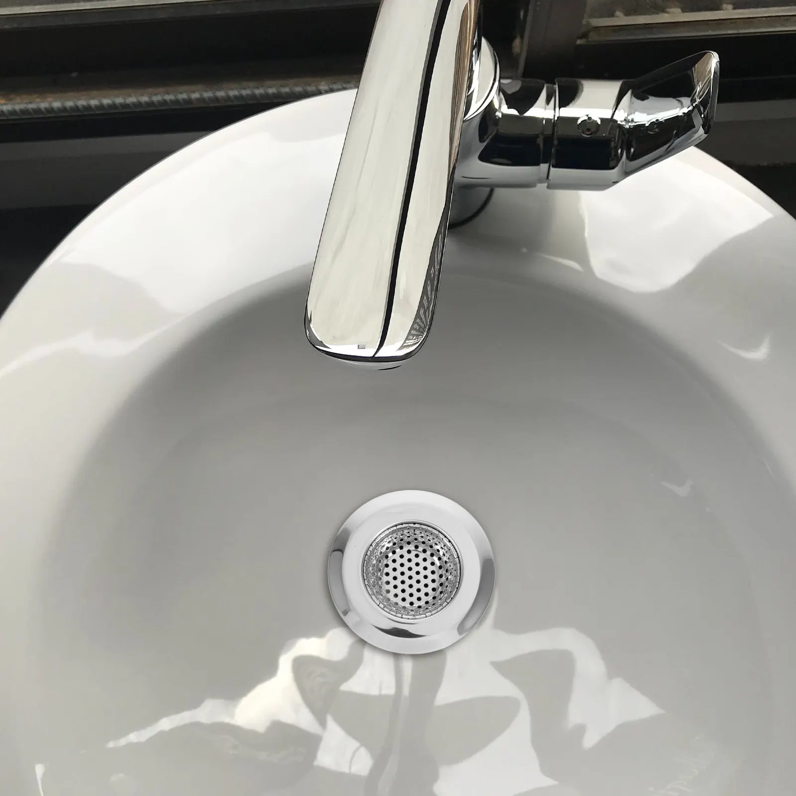 

Сетчатый фильтр-корзина для кухонной раковины из нержавеющей стали, съемный, для сбора волос и кухонных отходов