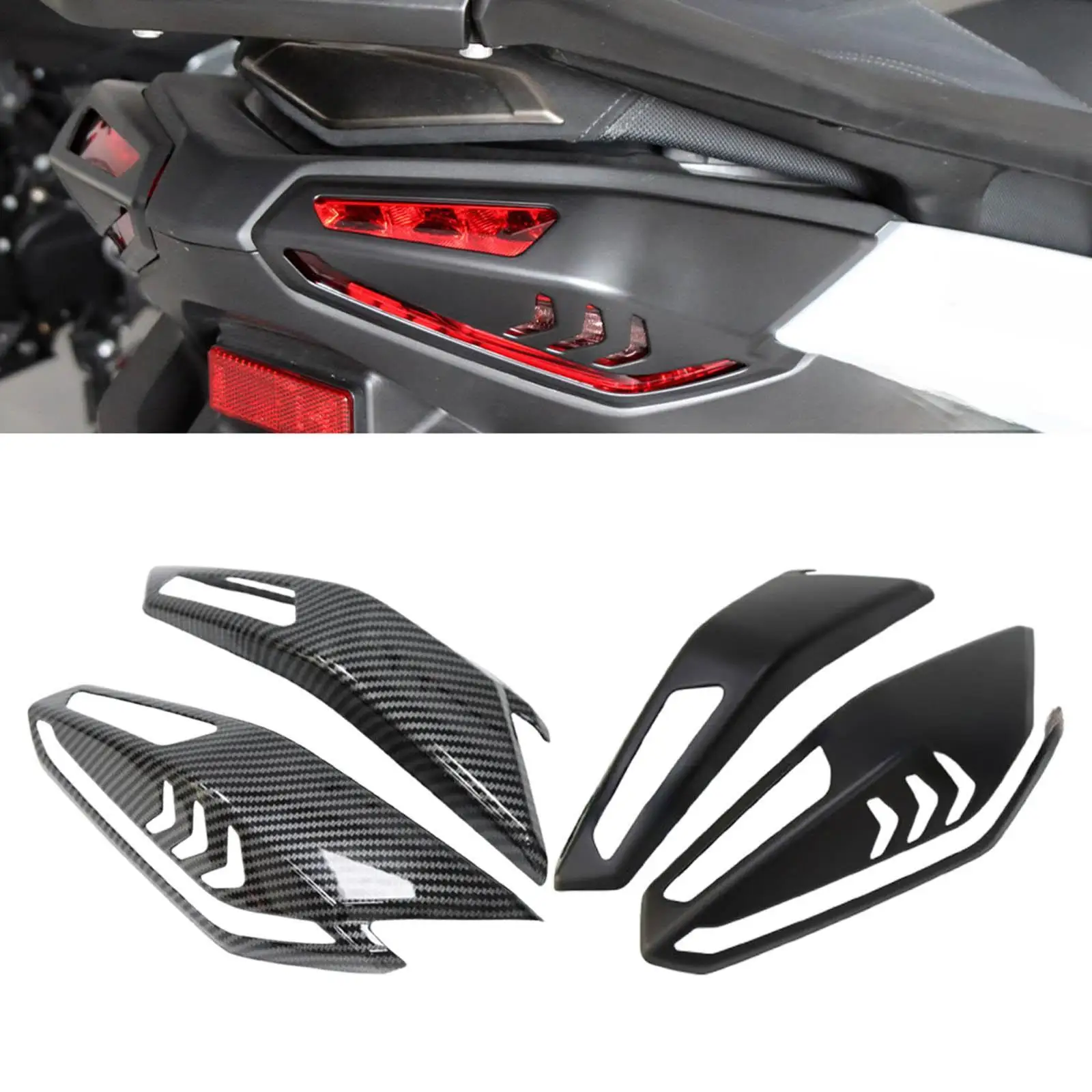 

2Pcs Motorcycle Taillight Cover LED Taillight Protection Cover Rear Turn Signal Light Cover Modification for Motorcycle