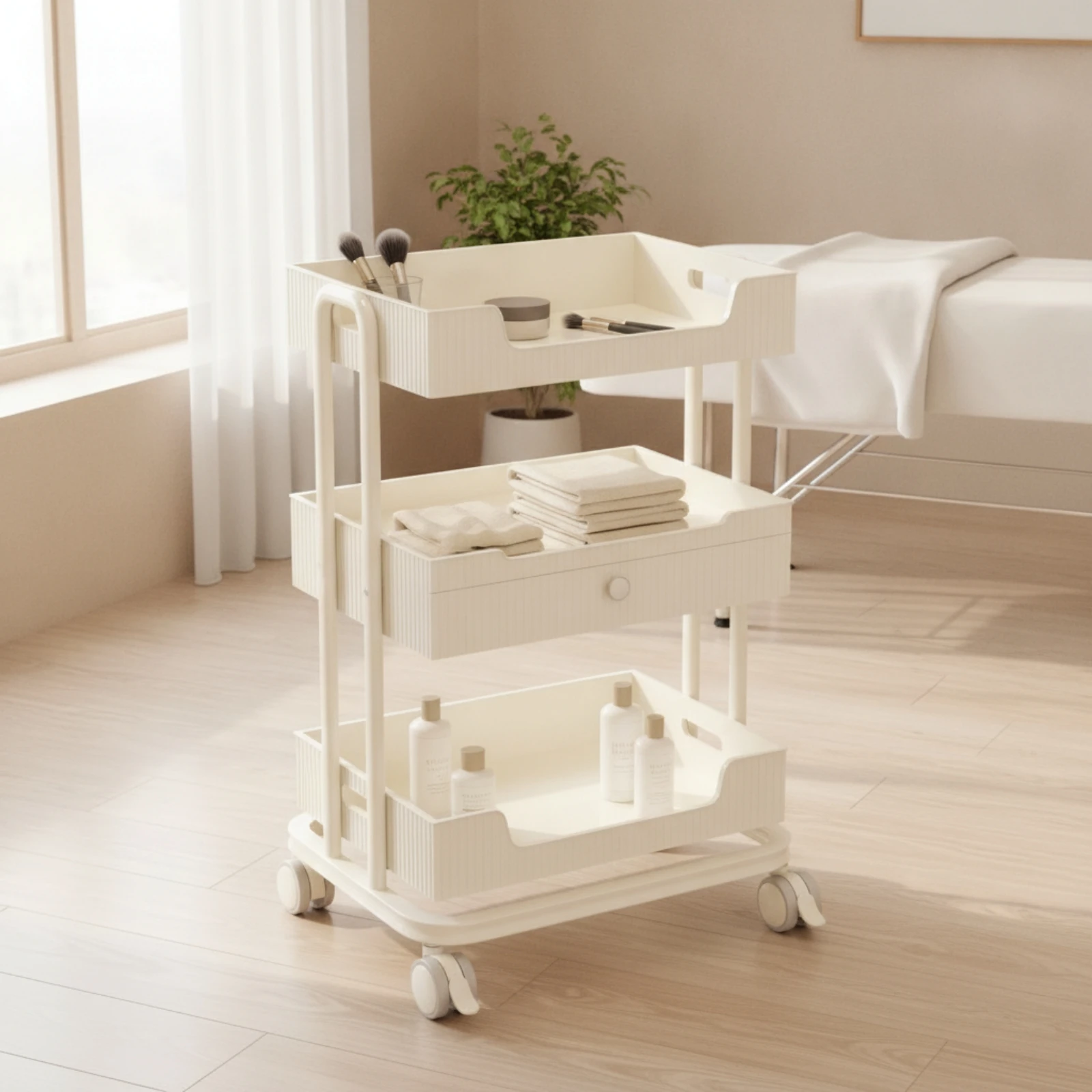 beauty-salon-trolley-mobile-salon-trolley-with-wheels-3-tier-rolling-cart-sturdy-utility-cart-with-drawer-silent