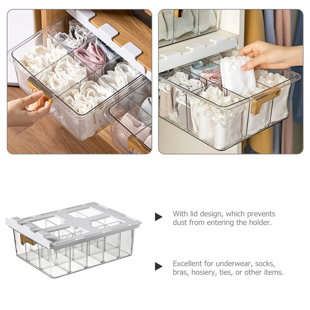 

Premium Drawer Type Underwear Storage Box Socks Organizer Compartment Closet Holder Waterproof Dustproof Bedroom Organizer Socks