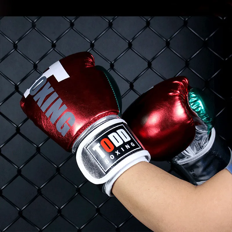 8/10/12/14oz Professional Boxing Gloves High Quality PU Fitness Sanda Fighting Training Glove Adult Boxing Training Accessories