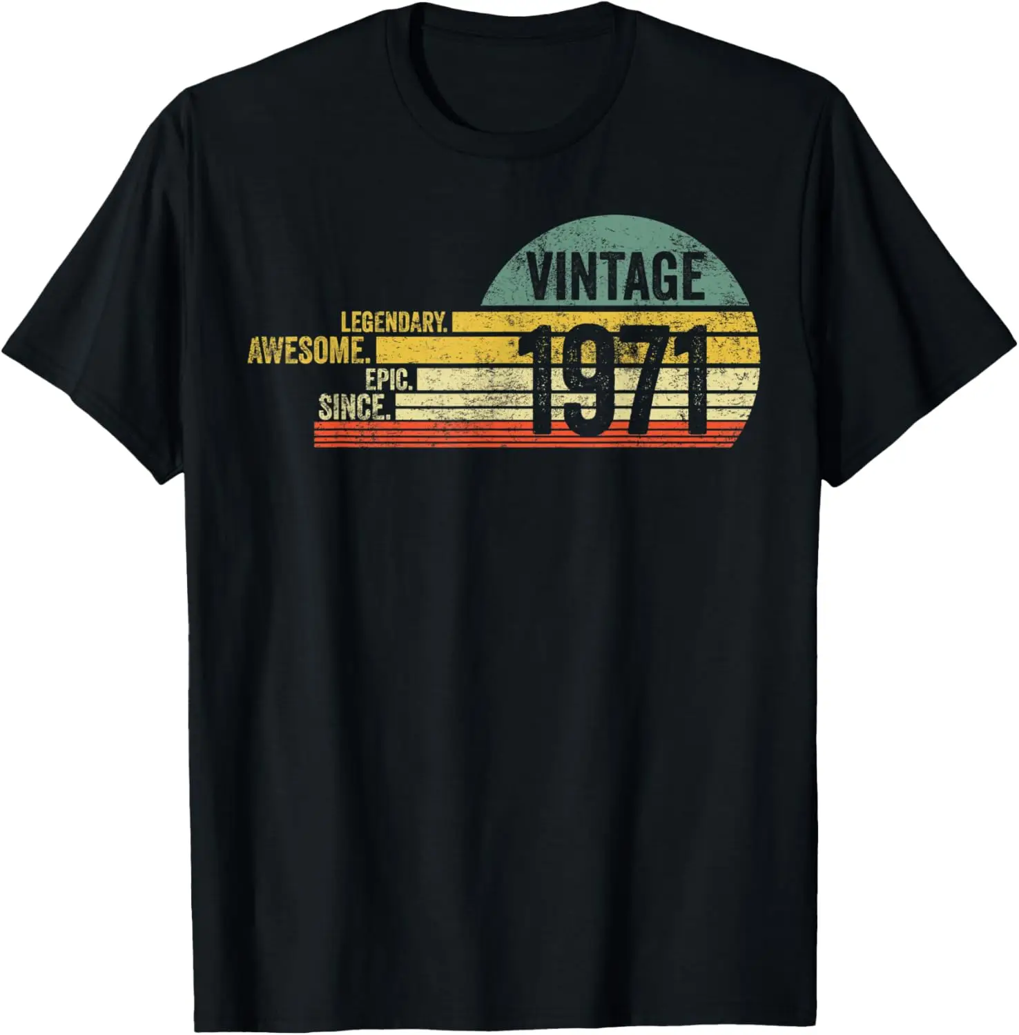 

50 Year Old Legendary Retro Vintage Awesome Birthday 1971 T-Shirt