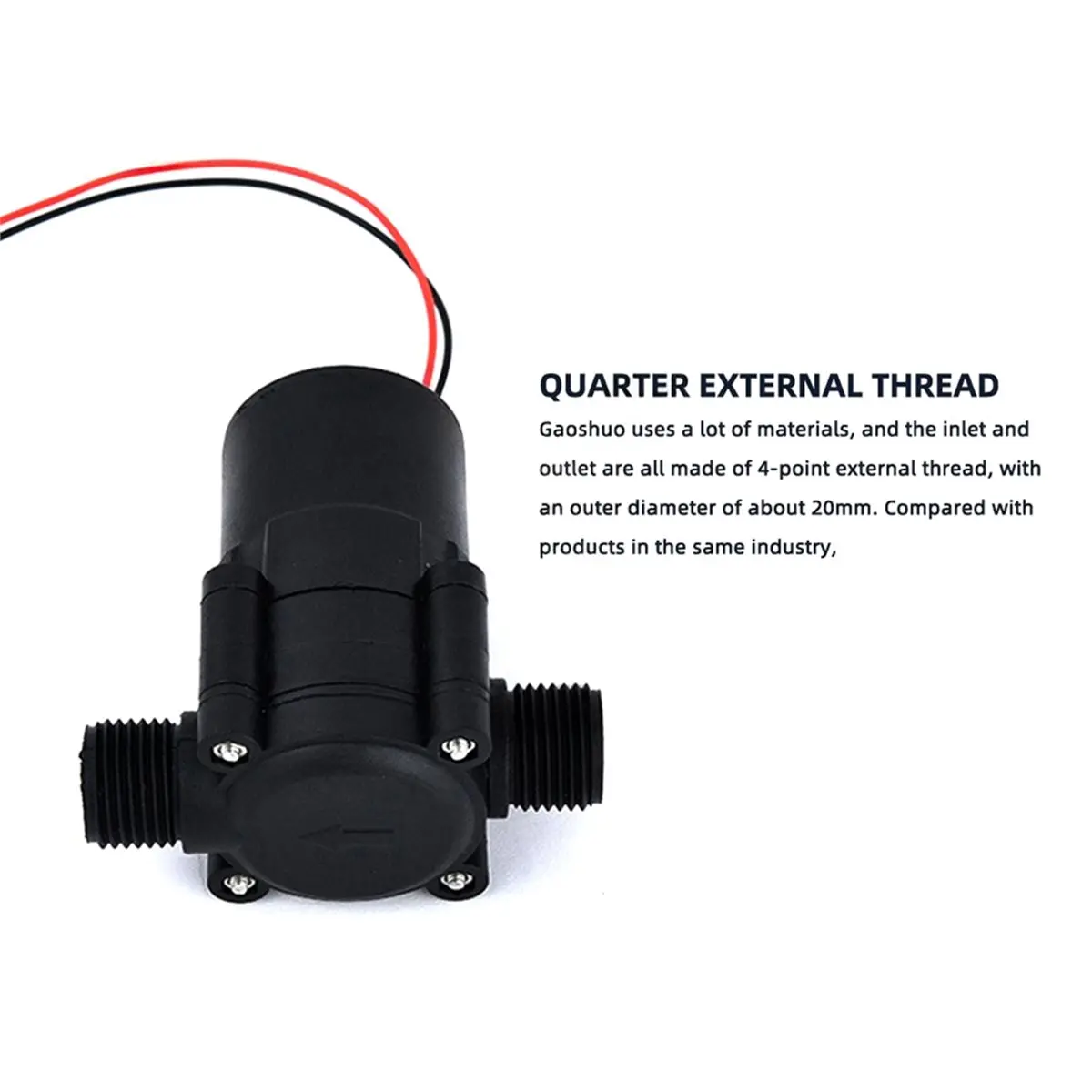 A788P ~0-18V DC Hydraulic Generator Water Tester Generator Pipeline Miniature Hydraulic Wind Power Generator 0.05-0.5Mpa