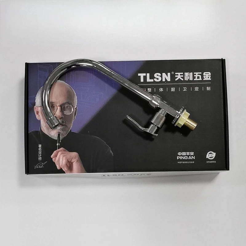 Kitchen Faucets Sink Single Cold Water Tap Kitchen Vegetable Basin Single Lever Tap zinc alloy Large Bend Bathroom Faucets