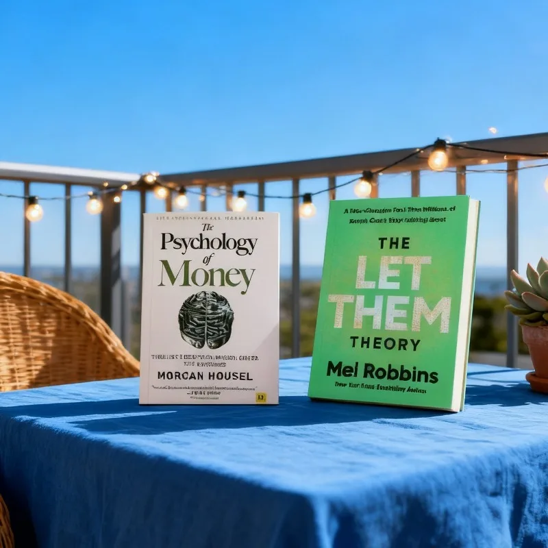 

《Money psychology》+《The Let Them Theory》Wealth Greed and Happiness Financial Wisdom and Personal Development Book bedroom