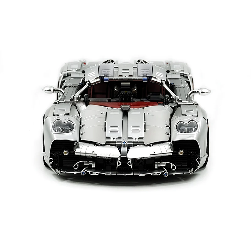 JIESTAR JJ9210 Argento Auto Sportiva Hypercar Modello Building Blocks Mattoni Puzzle Assemblaggio Giocattolo Per Bambini Compleanno Regalo Di Natale Per Bambini