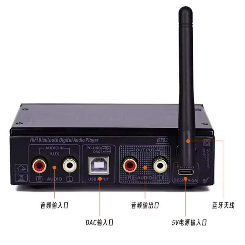 AIYIMA SMSL Hifi LDAC APTX lossless Bluetooth Player With Dual 9038 ESS9039 Chips 5125 Qualcomm DAC Decoder Player Audio