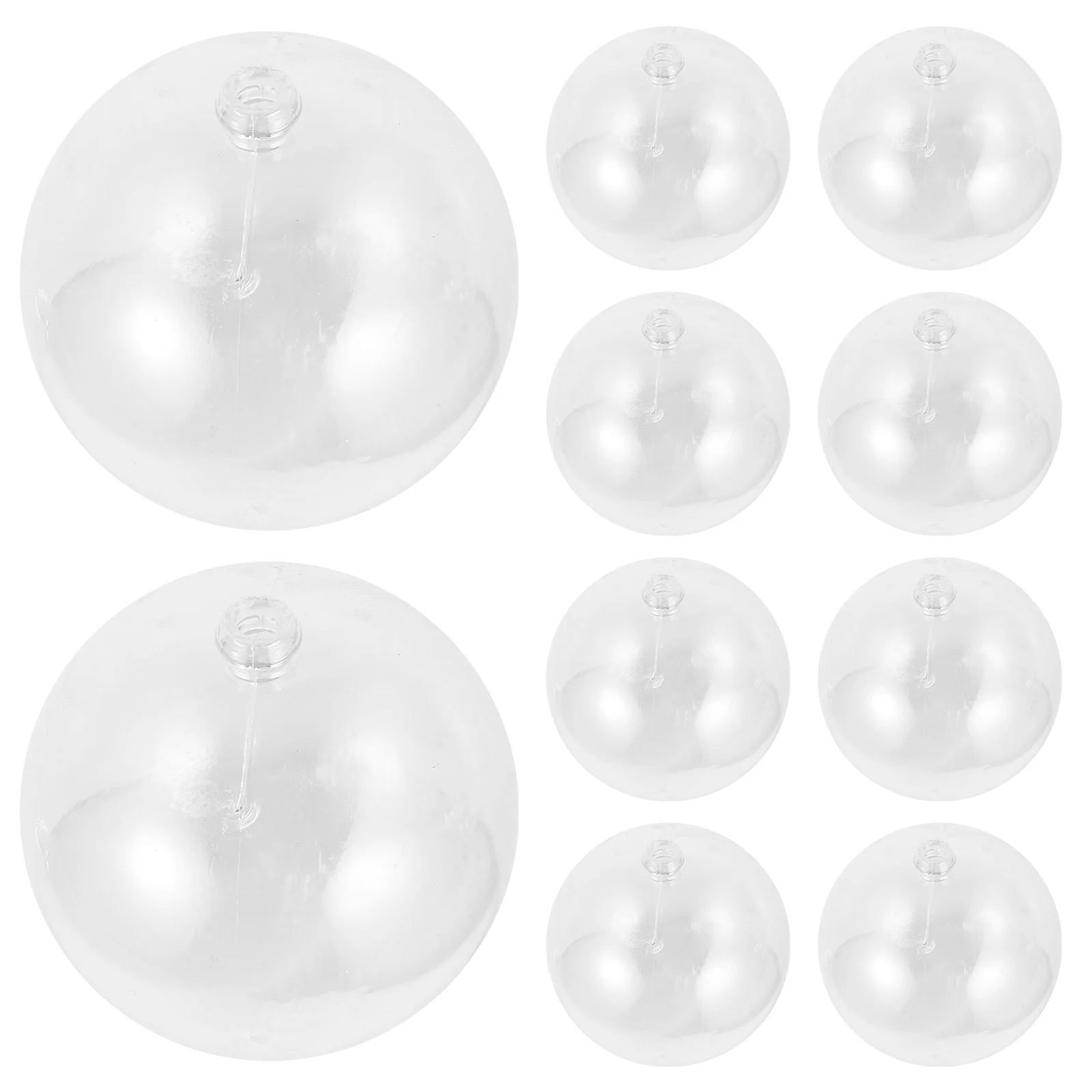 

Iridescent Ornaments Balls Assorted Christmas Decoration Molds Clear Plastic Xmas Colorful