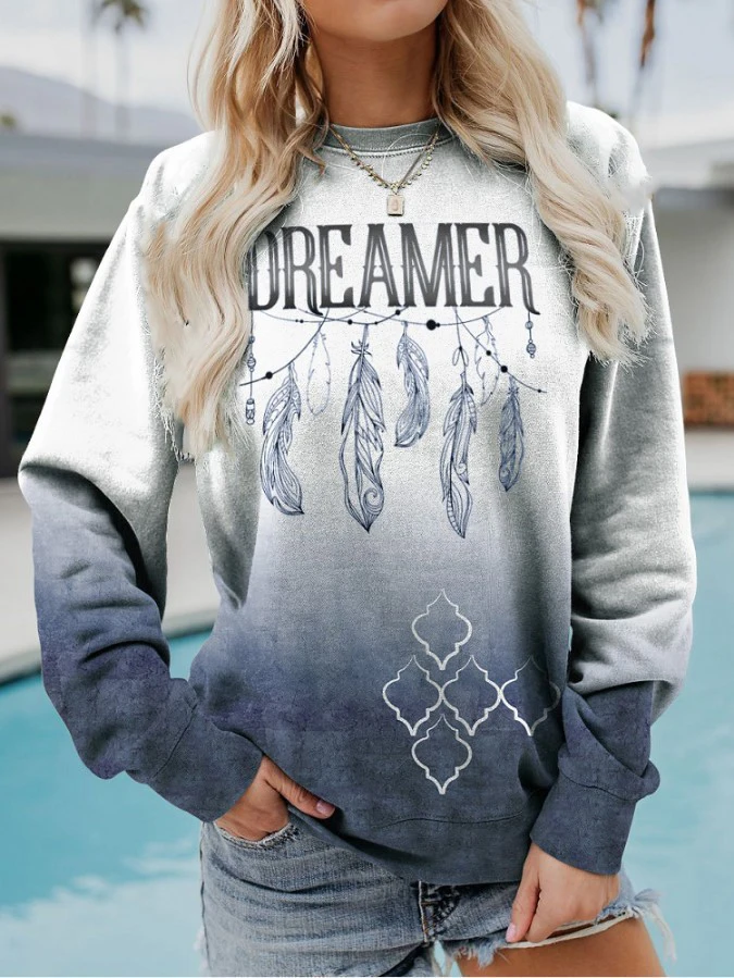 เสื้อสเวตเชิ้ตลายเรขาคณิตแบบพิมพ์ 3 มิติ สไตล์ลำลองสำหรับผู้หญิง แขนยาวแบบแร็กแลน มีฮู้ด สไตล์ Y2k เสื้อฮาราจูกุ เสื้อผ้าผู้หญิง