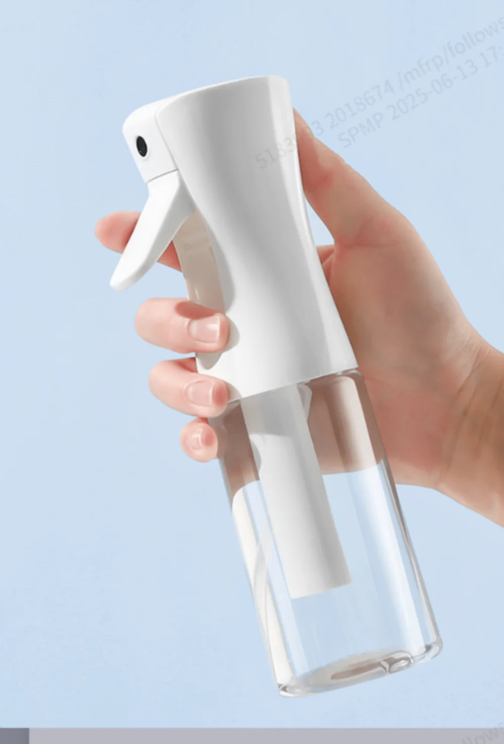 Botella pulverizadora continua de alta presión de 200ml, cuidado del cabello, maquillaje, reposición de agua, botella separada, botella pulverizadora de niebla con prensa