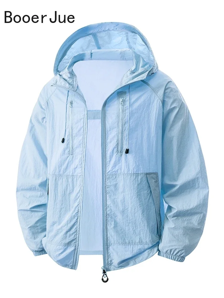 Men Women Summer Quick-Drying Hooded Skin Jacket Anti-UV Lightweight Fishing Cycling Hiking Coats UPF50+ Sun Protection Clothes - view 6