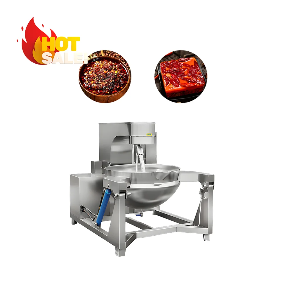 High Quality Rapid Heating Home Cooking Pot with Mixer Widely Applicable Sauce Cooking Machine with Mixer