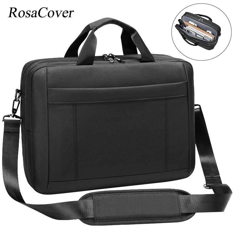 

High Quality Men Business Briefcase Waterproof Nylon Handbag For Man Large Capacity Shoulder Messenger Bag For 15.6 Inch Laptop