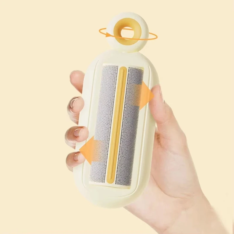 فرشاة إزالة الوبر المحمولة من ABNO، بكرة جل لاصقة للملابس وإزالة شعر الحيوانات الأليفة، أداة فعالة لتنظيف الغبار والشعر