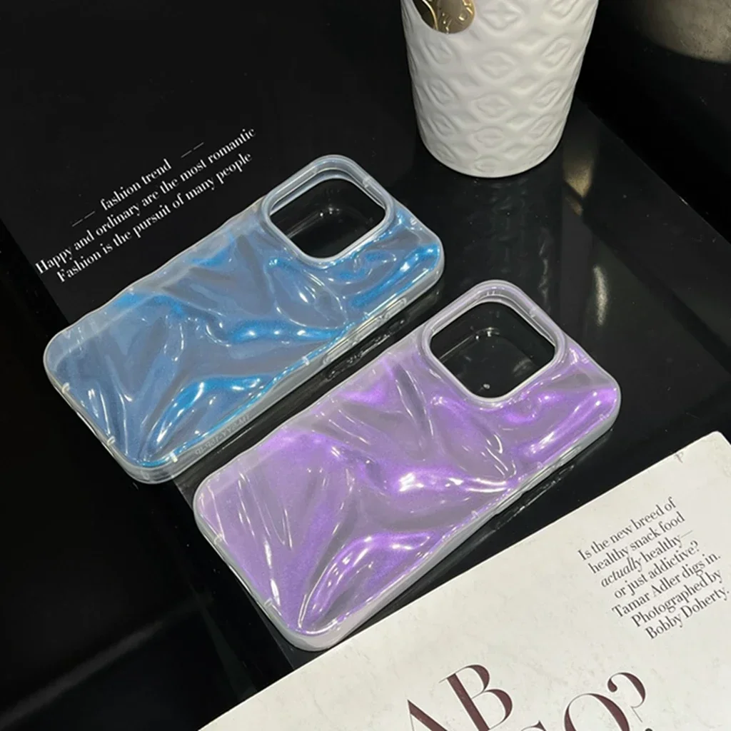 Stylish Transparent Illusion Color Series Cover Case for iPhone 15 14 13 12 11 Pro Max Plus Shockproof Protective Phone Case