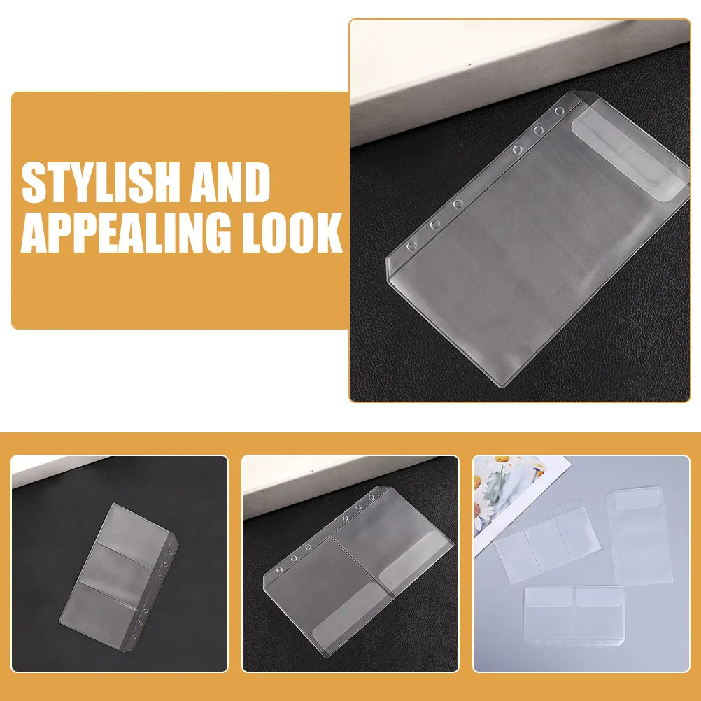 

12 прозрачных карманов-вкладышей формата А6 из ПВХ для документов, чеков, бюджетных тетрадей и организации хранения