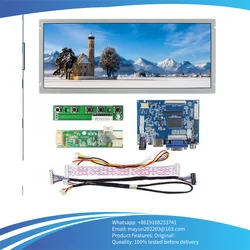New 12.3 inch LQ123K3LG01 LED LCD Display 1280×480 Screen Monitor with 2AV VGA HDMI Controller Driver Board Control Monitor Kit