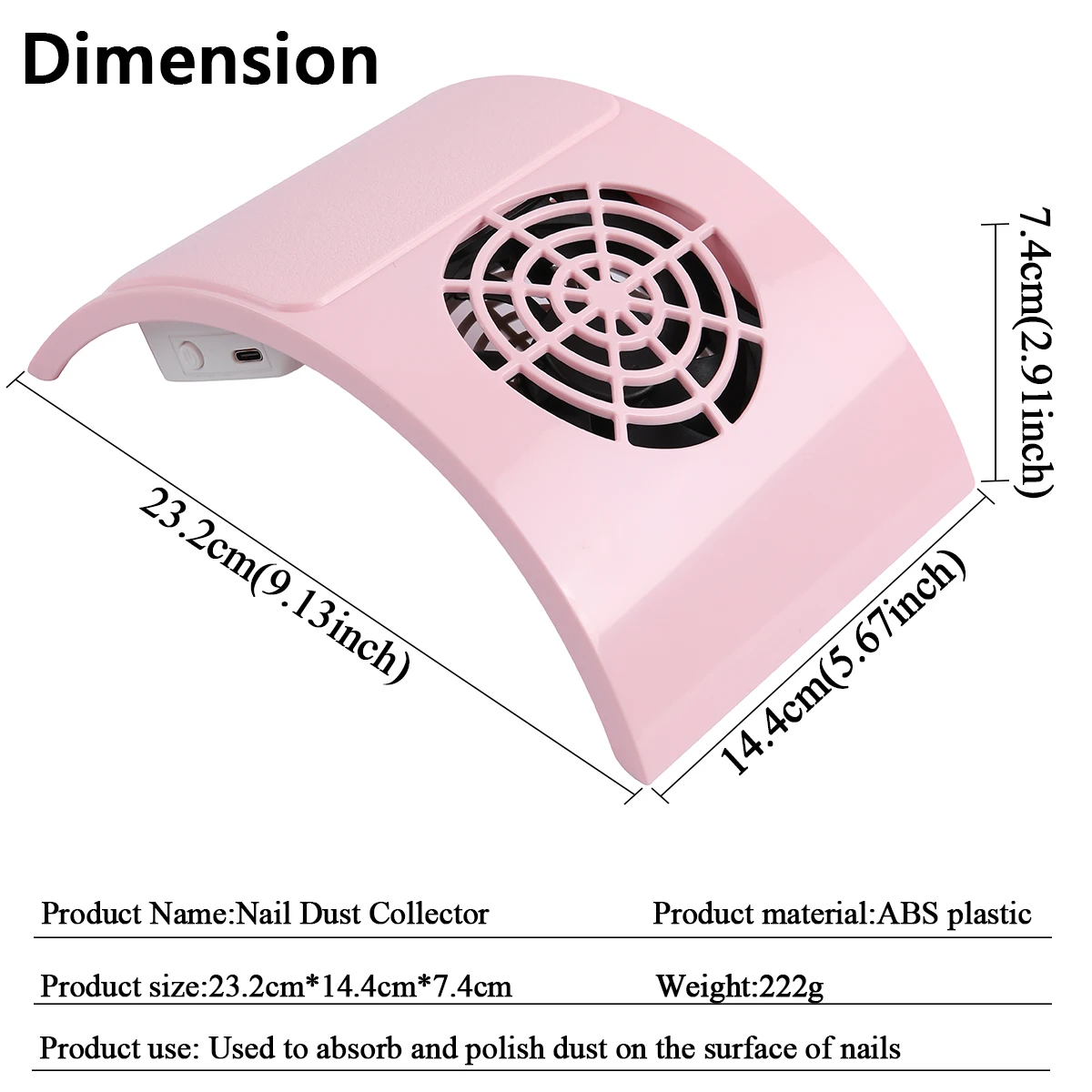 TFSCLOIN المهنية مسمار مجمع الغبار منخفضة الضوضاء مسمار فراغ جامع إزالة مرشح مسمار النازع مروحة مسمار أداة فنية