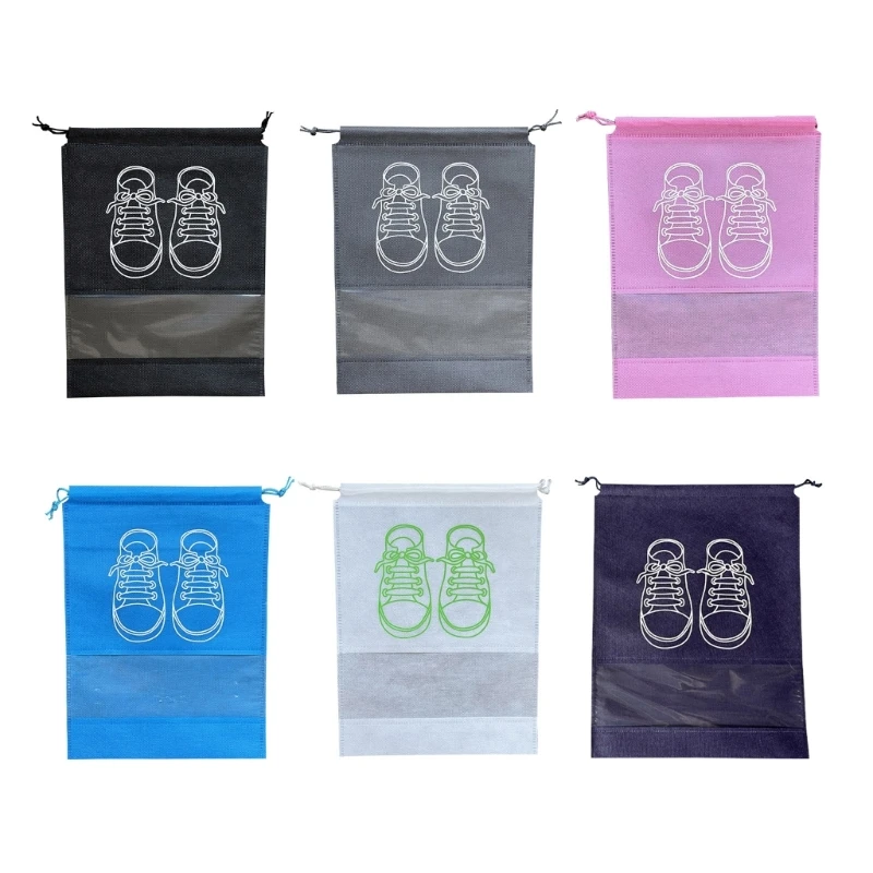 Shoes Bags for Travel Storage Packing Large Clear Drawstring Bags for Packing Multicolor Bags P31B