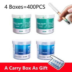 400pcs Set Acrylic Disposable Smoking Filter Pipe Cigarettes tube Holders Reduce Tar Cleaning Container Smoke Accessories