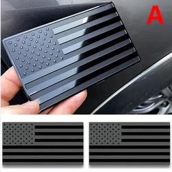 2pcs Matte American Flag Sticker Decal for Car US American Flag Emblem Decals for Trucks Cut-Out for Vehicles Window Decor