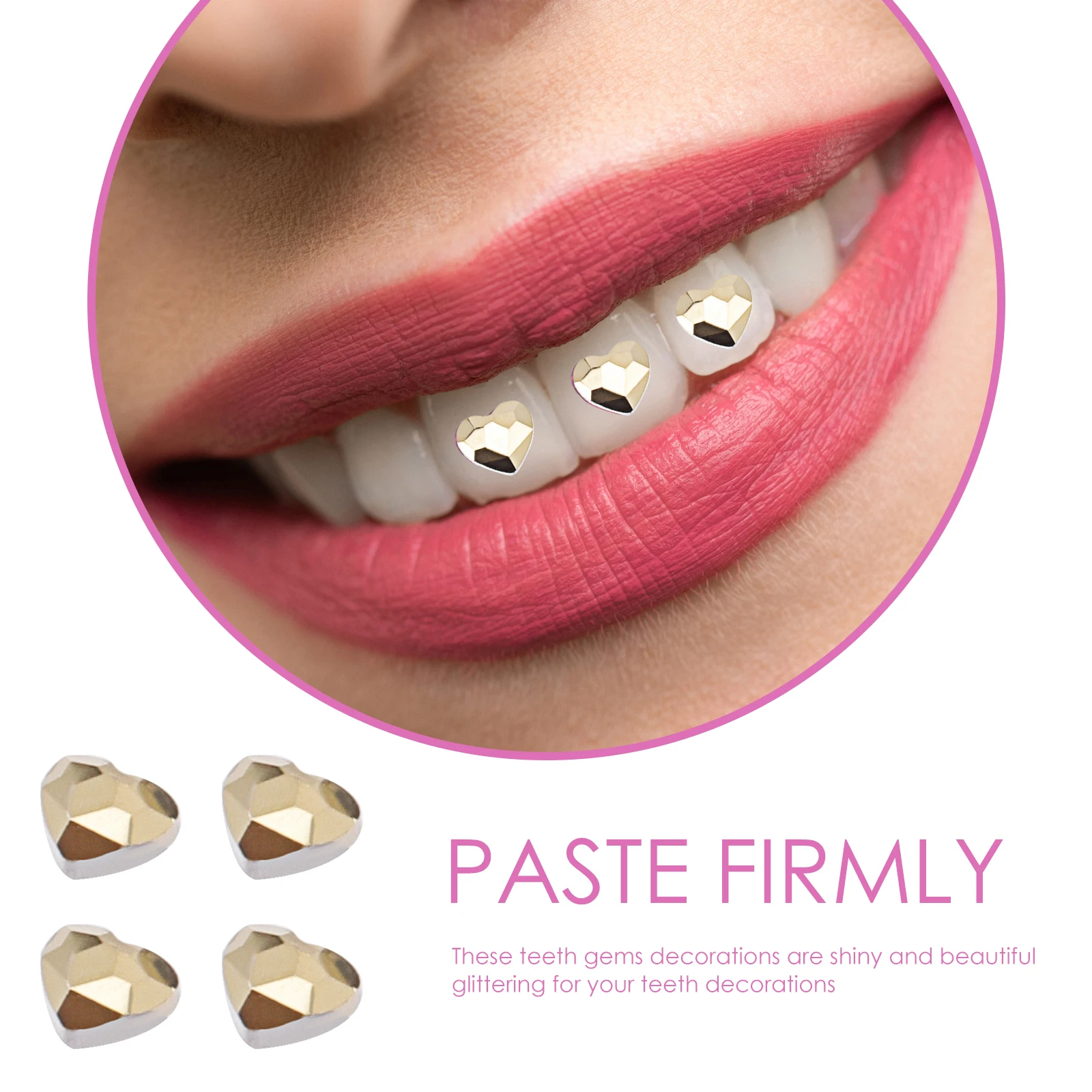 

10 Pcs Shaped Teeth Crystals Light Weight Convenient to Store Carry Travel Teeth Crystals Work Nail Art Diamonds