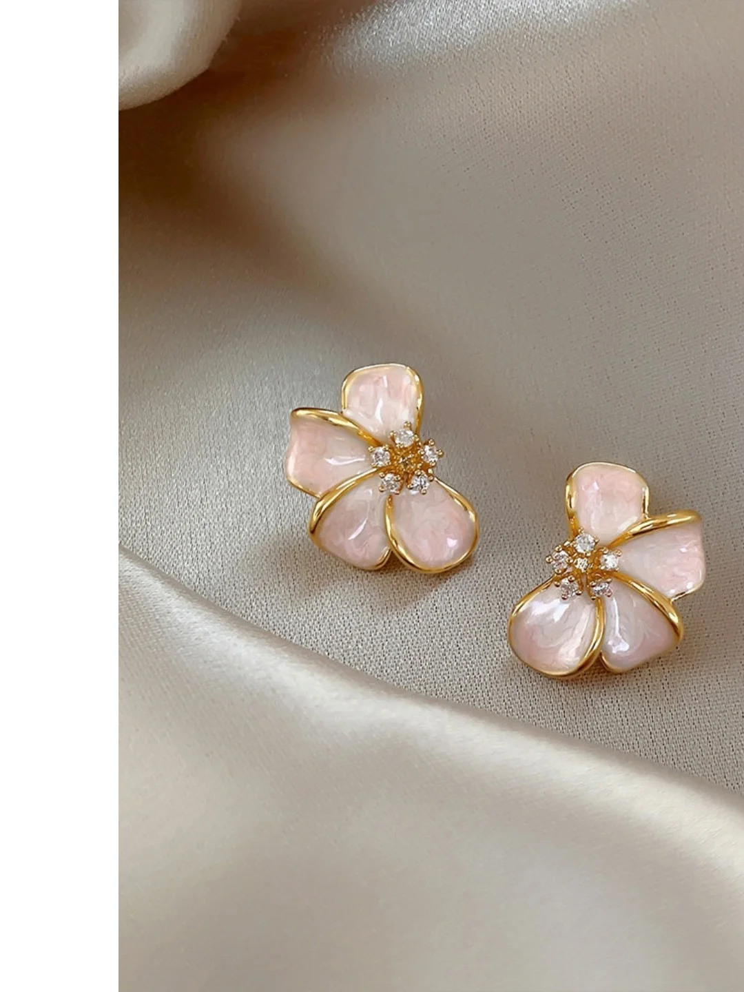 elegant-floral-design-drip-glaze-earrings-women's-unique-beautiful-drop-earrings-fashionable-jewelry-classy-key