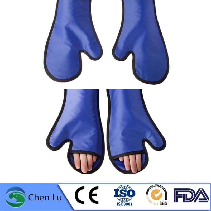 Genuine ionizing radiation protection 0.5mmpb lead mittens Veterinary applicable gamma ray and x-ray protective lead gloves