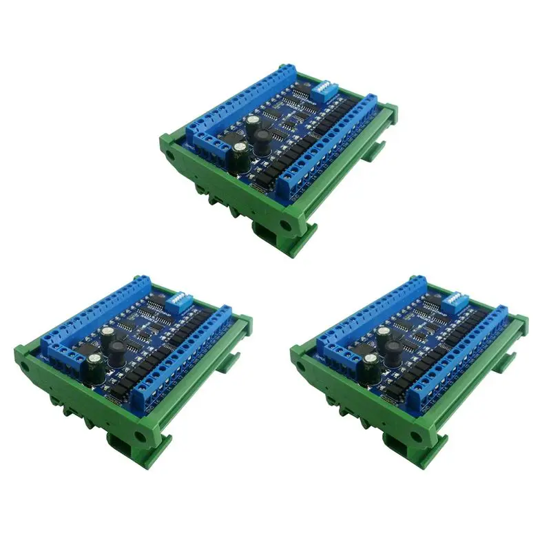 

Sensitive 3X DC 12V 24V 16 In 16 Out RS485 Remote Switch PLC IO Expansion Board Modbus RTU Multifunctional Convenience Module