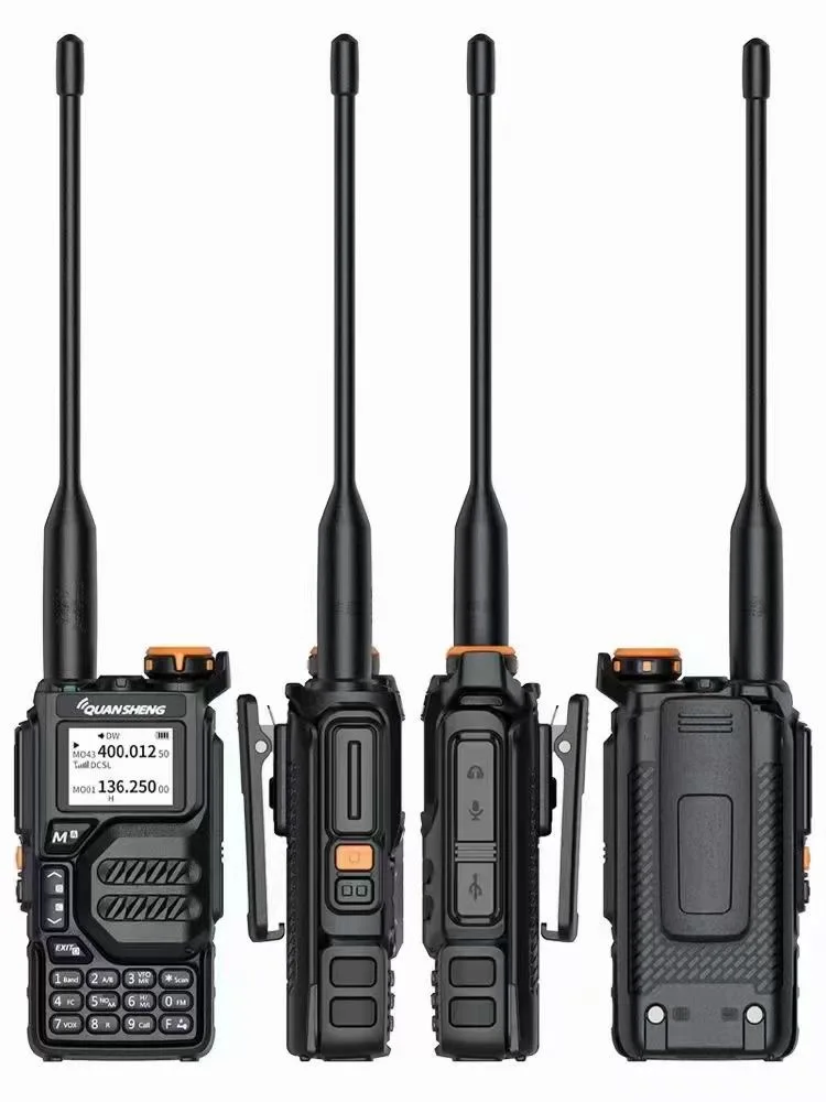 Quansheng Walkie Talkie UV-K5 Long Range Air Dual-Band 2-Way Radio 5W High Power 1600mAh Portable 200 Channel Free TPYE-C Cable