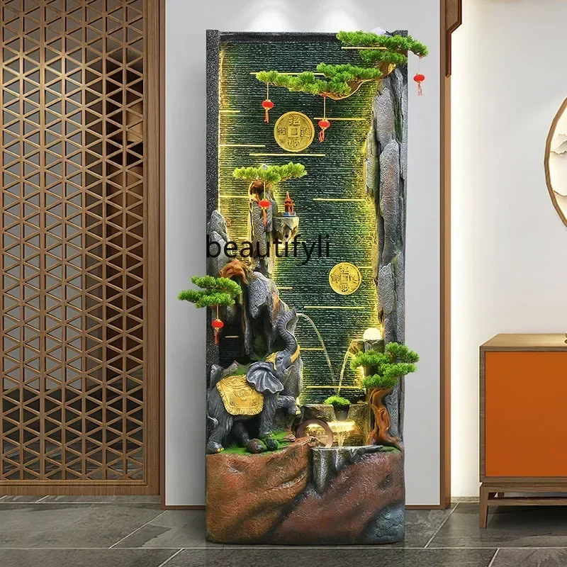 

xz1Living room rockery flowing water floor ornament screen decoration water curtain wall balcony circulating water landscaping