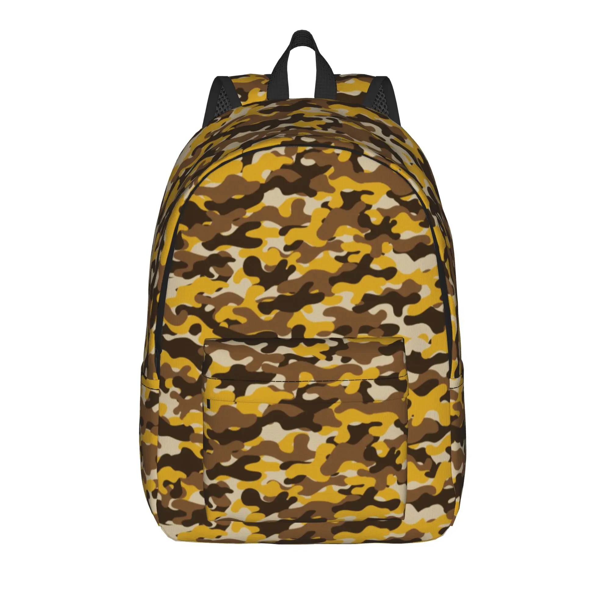 Camouflage Pattern Teenage Backpack Outdoor Student Business Military Daypack for Men Women College Canvas Bags