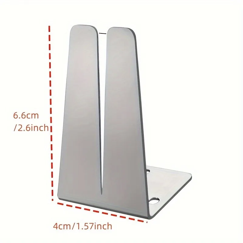 قطعتان من أداة المشبك بسحاب فولاذي مع دليل منزلق سهل الإدخال لإصلاح وتركيب السوستة، باللون الرمادي الفضي.