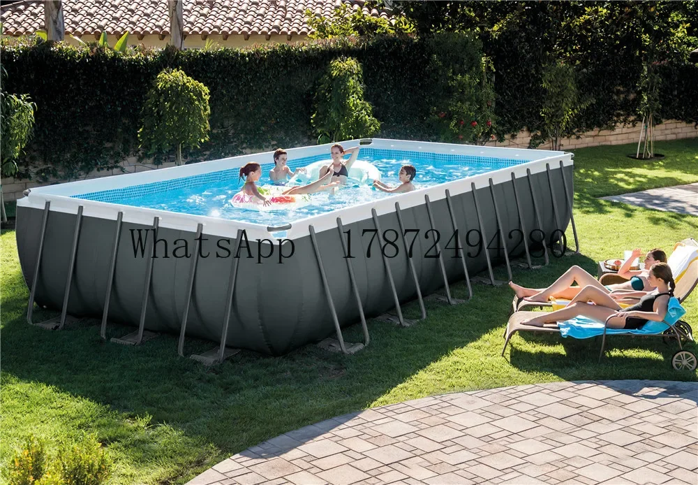 26364 7.32m x 3.66m x 1.32m Adult Hot Sale Outdoor Ground Frame Pool Accessories Deposit