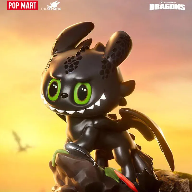 

POPMART THE MONSTERS Toothless Taming Master Handheld LABUBU Trendy Play Blind Box Doll Cute Anime Decoration Surprise Gift