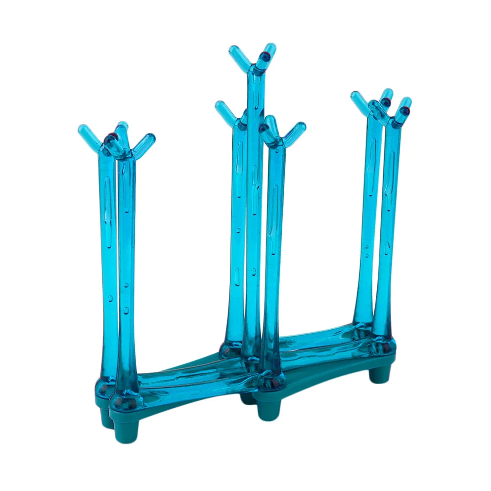 

Folding Drain Cup Holder Plastic Kitchen Storage ganizer Display Rack For Cups Bottles Eco Friendly Smooth Edge