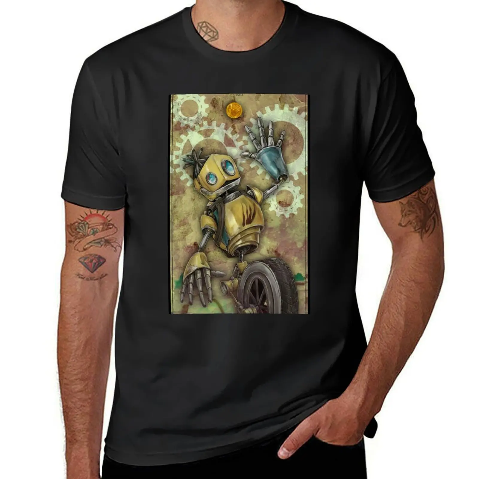 

robots don’t cry T-Shirt funnys tops Aesthetic clothing plus sizes funny t shirts for men