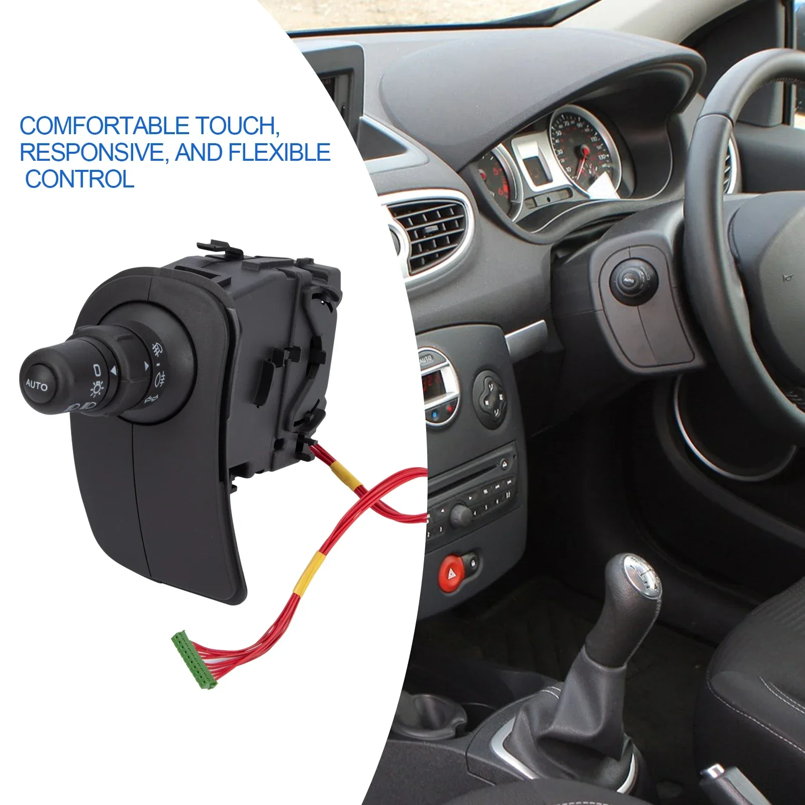 

1 Pair Headlight Light Indicator Stalk Switch 7701057088 8201590638 7701057090 For Renault Kangoo Grand Modus Clio III 1.5dCi