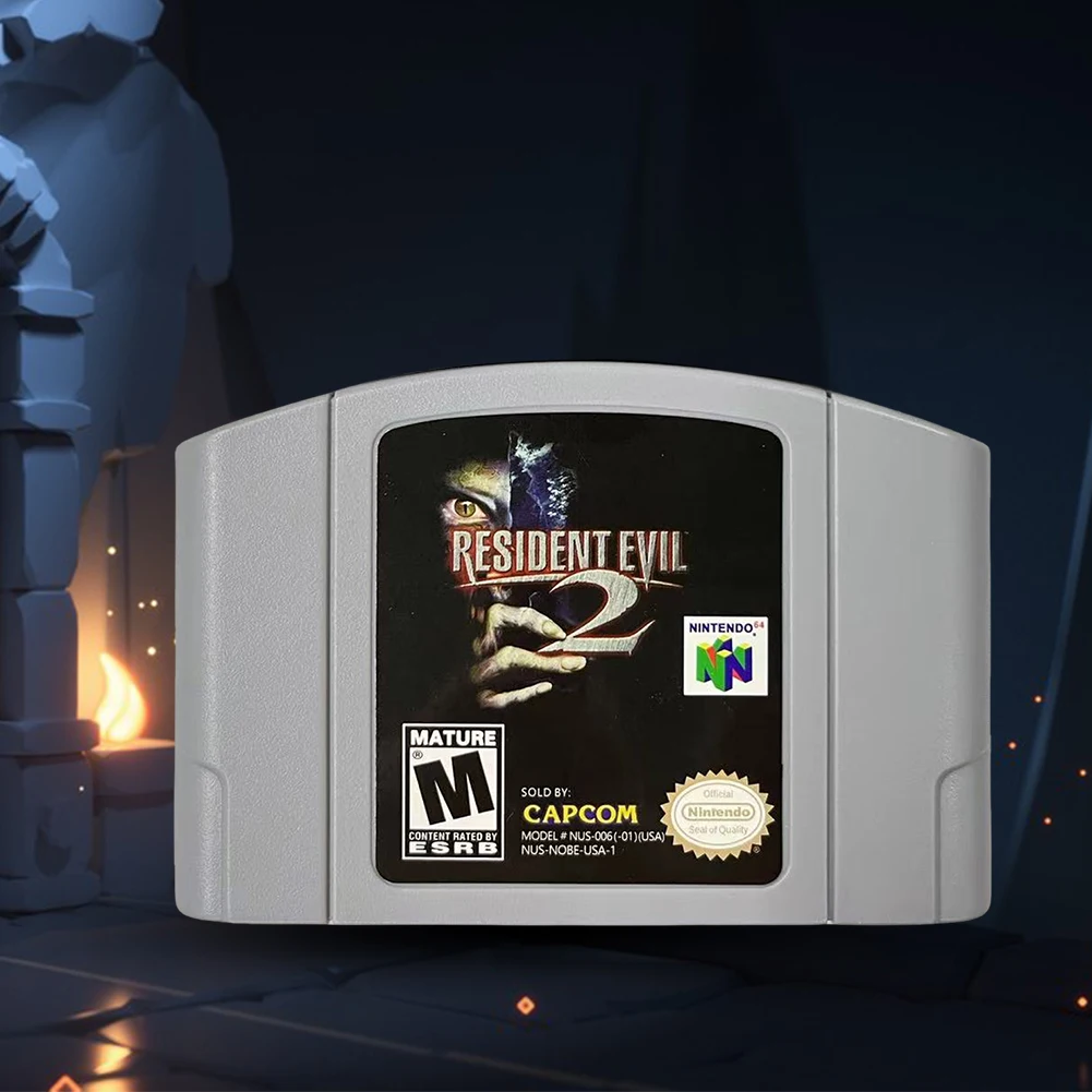 Resident Evil 2 USA Version Resident Evil Games RPG Cosplay Survival Horror Games Animation NTSC Toy Gift for Nintendo N64