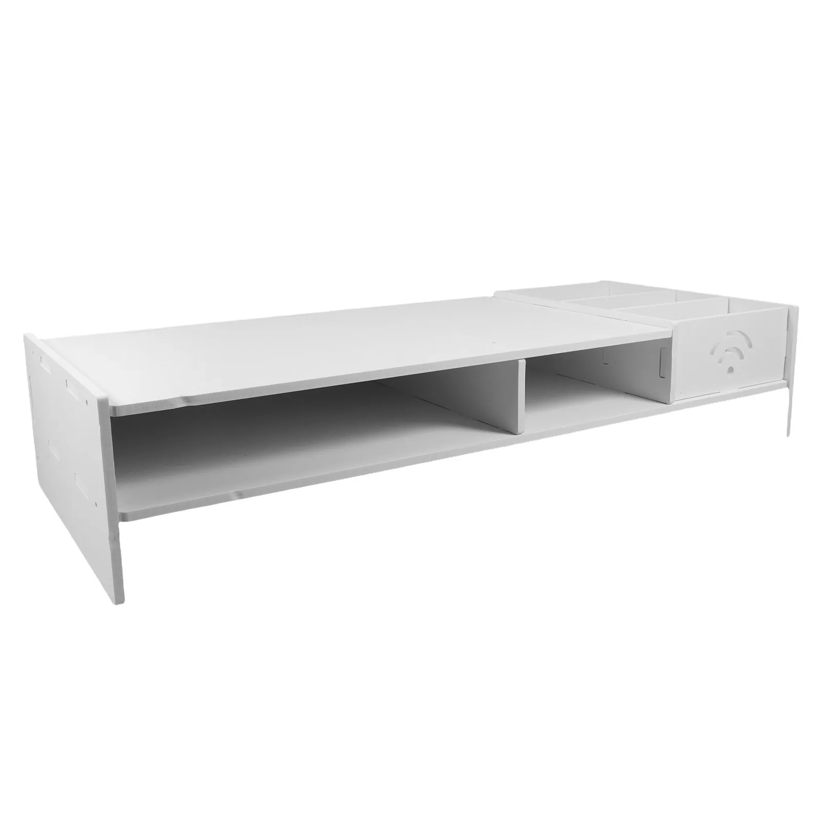Desktop Monitor Stand Riser Drawer Organizer Multi Purpose Shelf Laptop Office Home Keyboard Printer Risers Display Stands