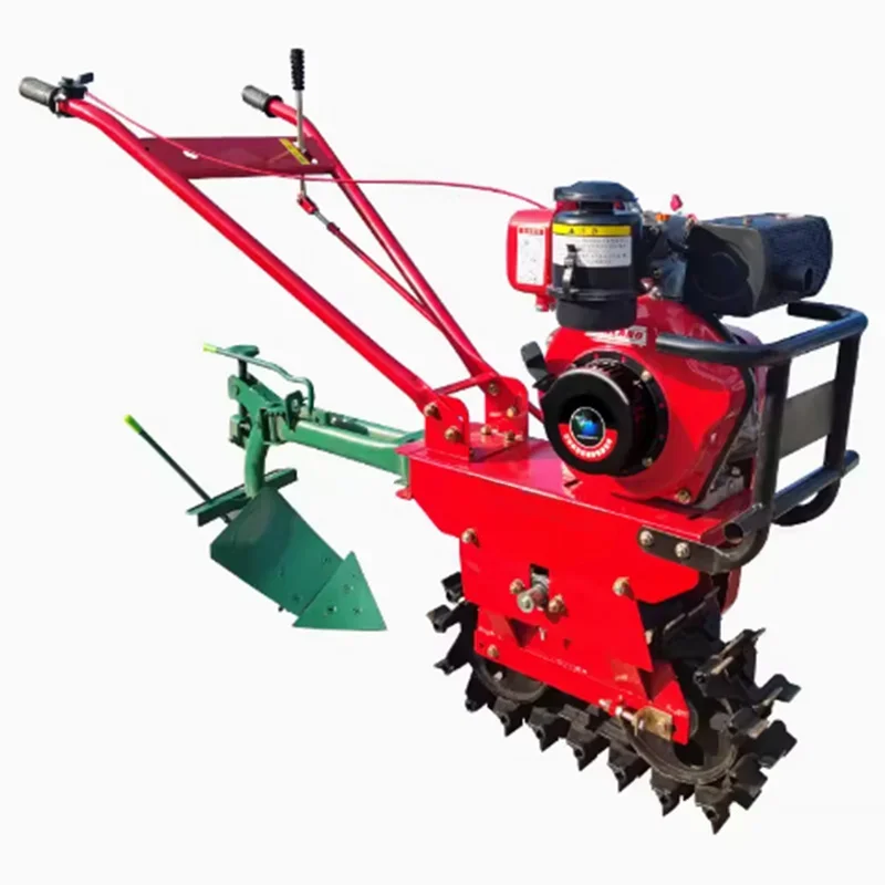 

Small Plough Machine Cultivator Gasoline and Diesel Engine Mini Self Propelled Power Tiller Rotary Cultivator