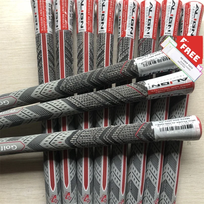 شرائط مضرب الغولف قبضة 10/13 قطعة محاذاة Mc Plus4 نادي الغولف قبضة متوسطة الحجم/قياسي المطاط غزل القطن الحديد الخشب قبضة الغولف عدة