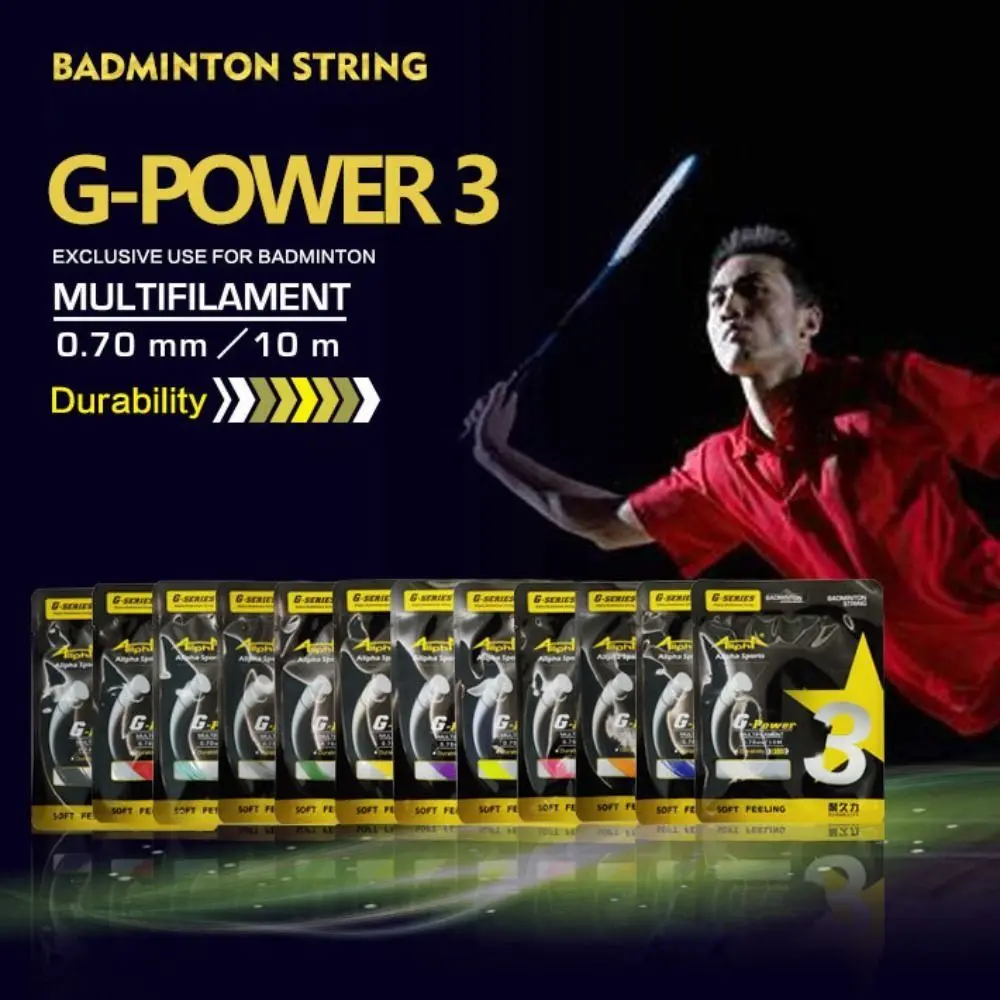 

0.7mm G3 Badminton Racket Line High Elastic Standard Badminton String Durable High Flexibility Badminton String Line Training