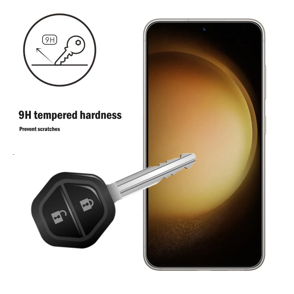 

For Samsung Galaxy S23 plus Screen Protector Full Screen Coverage High Quality Transparent Tempered Glass Film 2.5D edge 9H