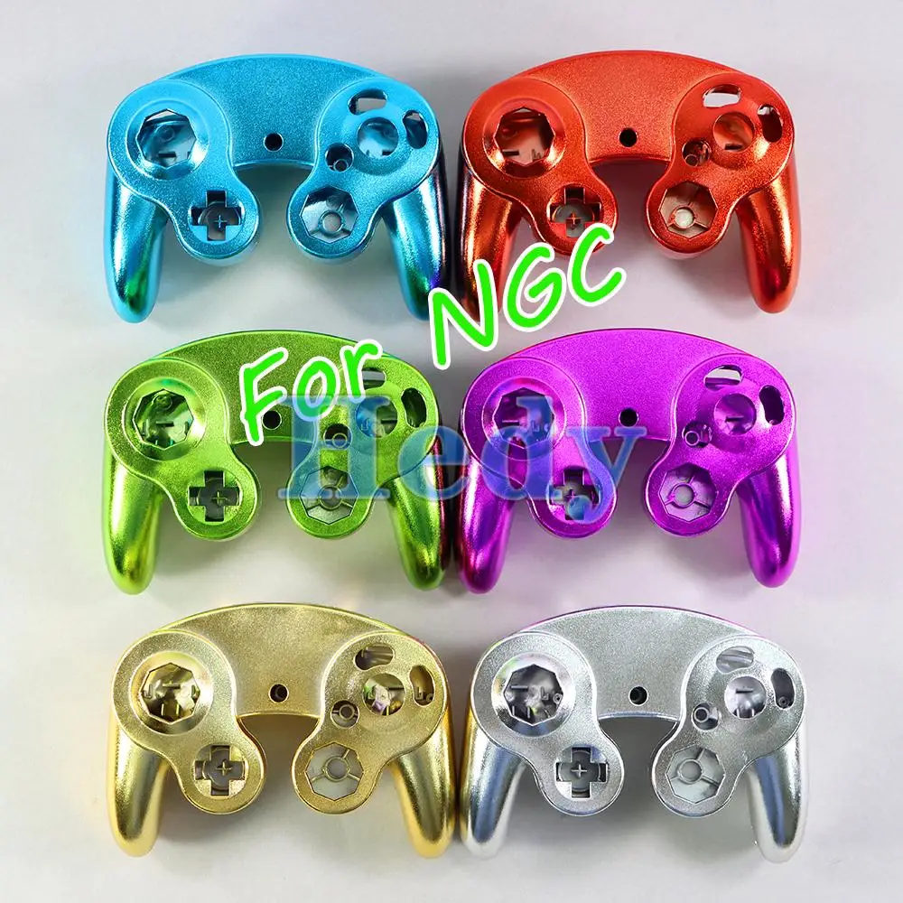 

5sets For Nintendo NGC Gamecube Controller Housing Cover Plated Electroplating Shell Handle Case Games Handle Protective