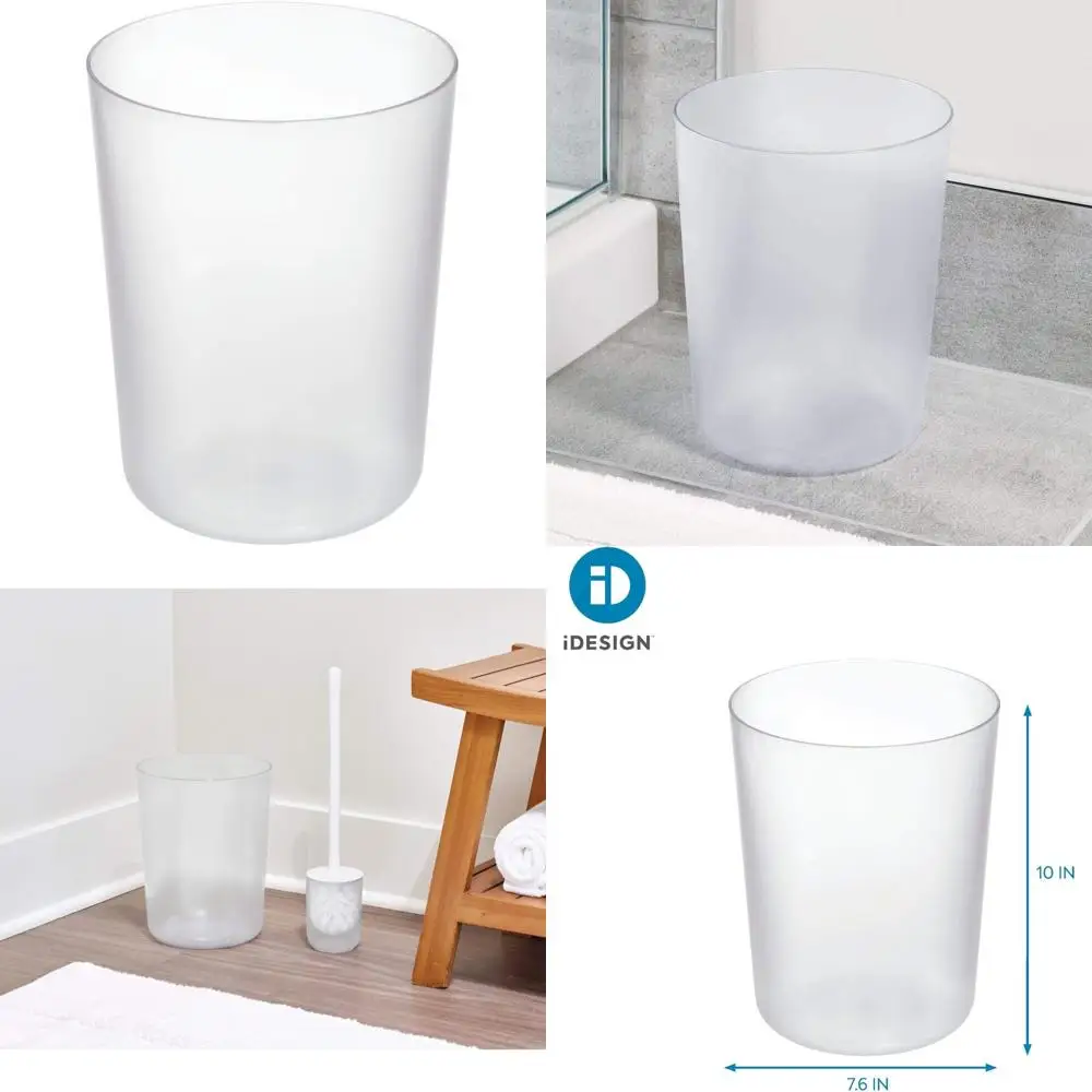 

Круглый пластиковый корзина для мусора idesign finn без bpa — 7,64 x 7,64 x 10 дюймов, прозрачный