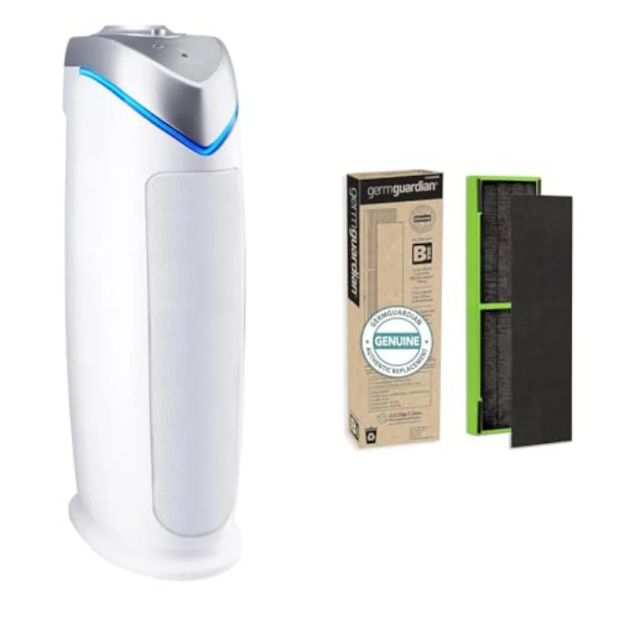 

Очиститель воздуха GermGuardian с фильтром HEPA 13, удаляет 99,97% загрязнения и фильтр B Toxin Clear HEPA, оригинальная замена Fi